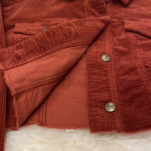 T.D.C. Topson Oversized Cropped Corduroy Jacket size Large - Picture 7 of 13